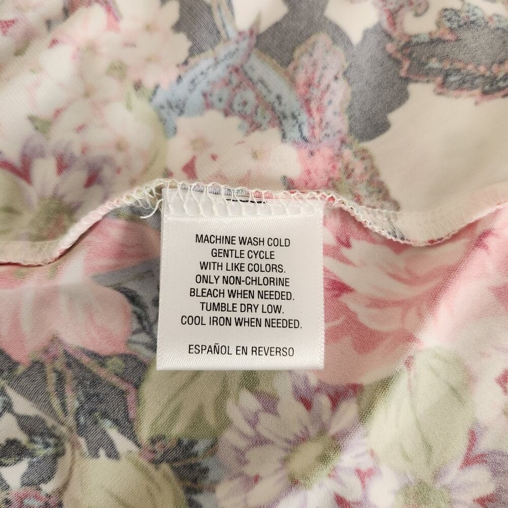 CHARTER CLUB Floral Print Sleeveless Fit & Flare Knee Length Dress Size XS - Picture 9 of 11